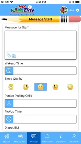 Game screenshot myKidzDay Parent-Childcare App hack