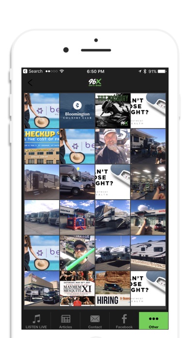 96X Rock St. George iPhone screenshot 4 - Entertainment app