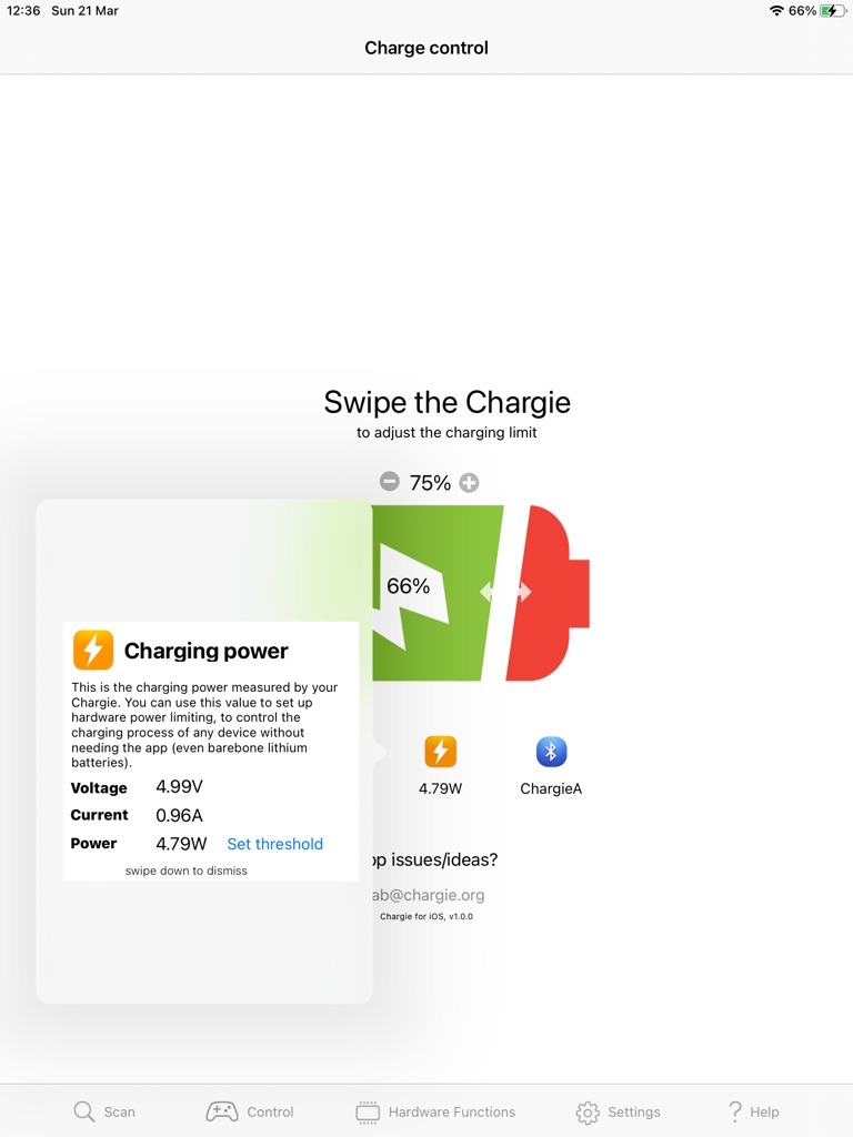Chargie - phone charge limiter screenshot 2