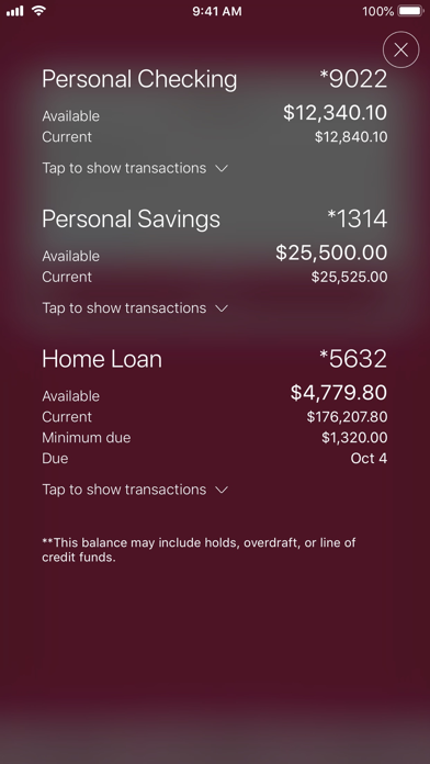 KANZA Bank Screenshot