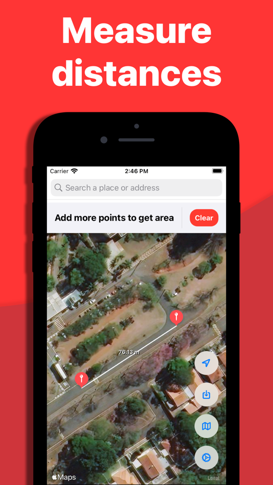 #2. GPS Measure - Area & Length (iOS) 由: Arthur Eduardo Skaetta Alvarez Desenvolvimento de Software LTDA.