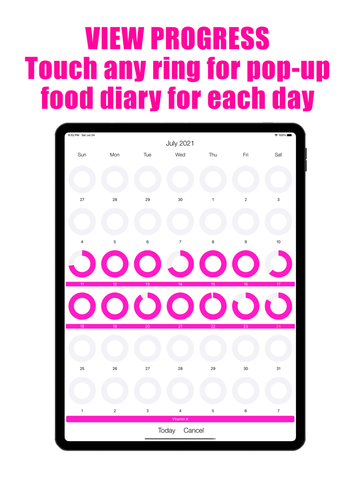 Vitamin K Counter and Tracker