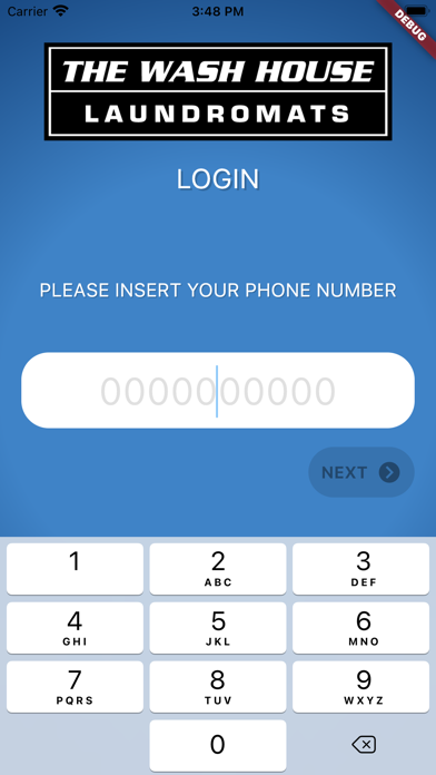 The Wash House App Screenshot