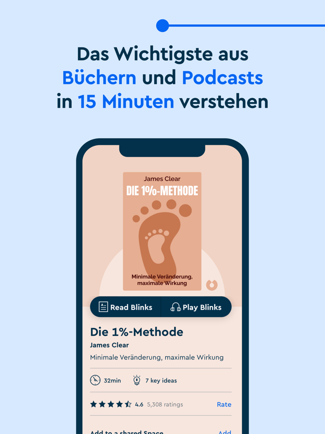 ?Blinkist: Buchzusammenfassung Screenshot