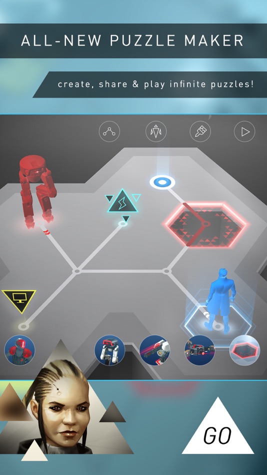 #4. Deus Ex GO (iOS) 由: Deca Live Operations GmbH