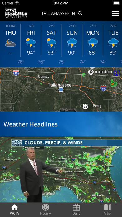 WCTV First Alert Weather Screenshot