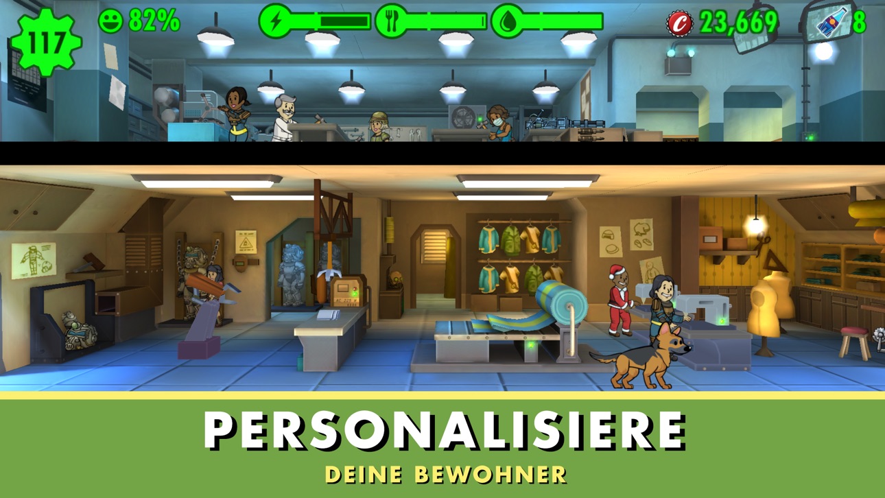 Fallout Shelter Hack screenshot 5 - iOS game interface