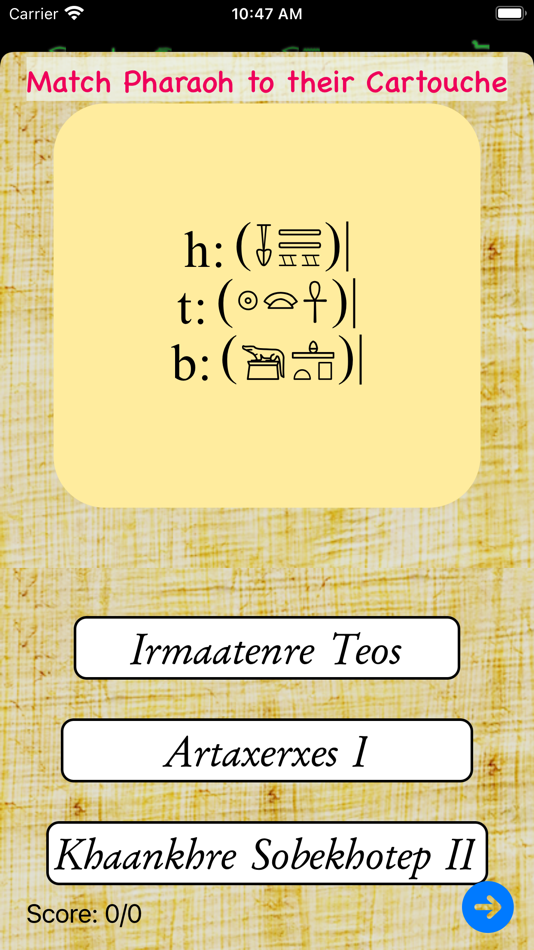 #4. Hieroglyph FlashCards (iOS) 由: Aviametrix, LLC
