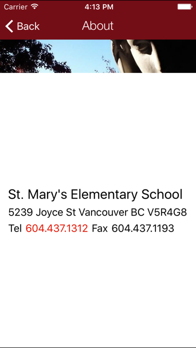 St. Mary's School Vancouver app screenshot