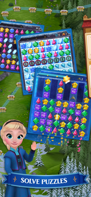 ‎Disney Frozen Free Fall Game Screenshot