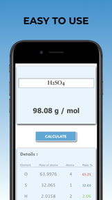 Molar Mass Calculator Pro screenshot