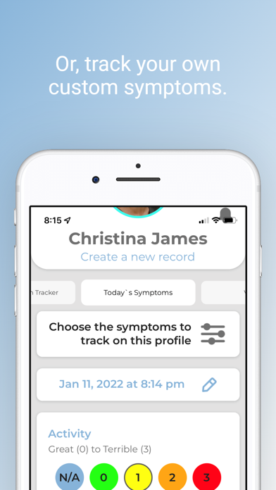 Embrace Health Tracking Screenshot