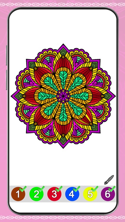 Mandala Color by Number Book screenshot-3