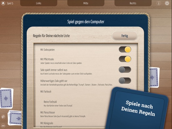 Doppelkopf HD iPad app afbeelding 5