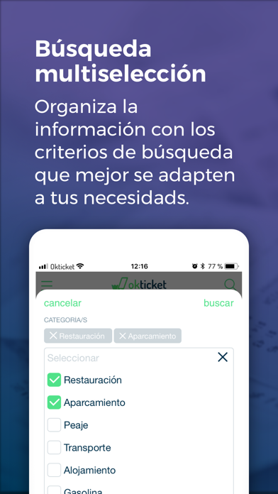 Okticket - Gestión de gastos Screenshot