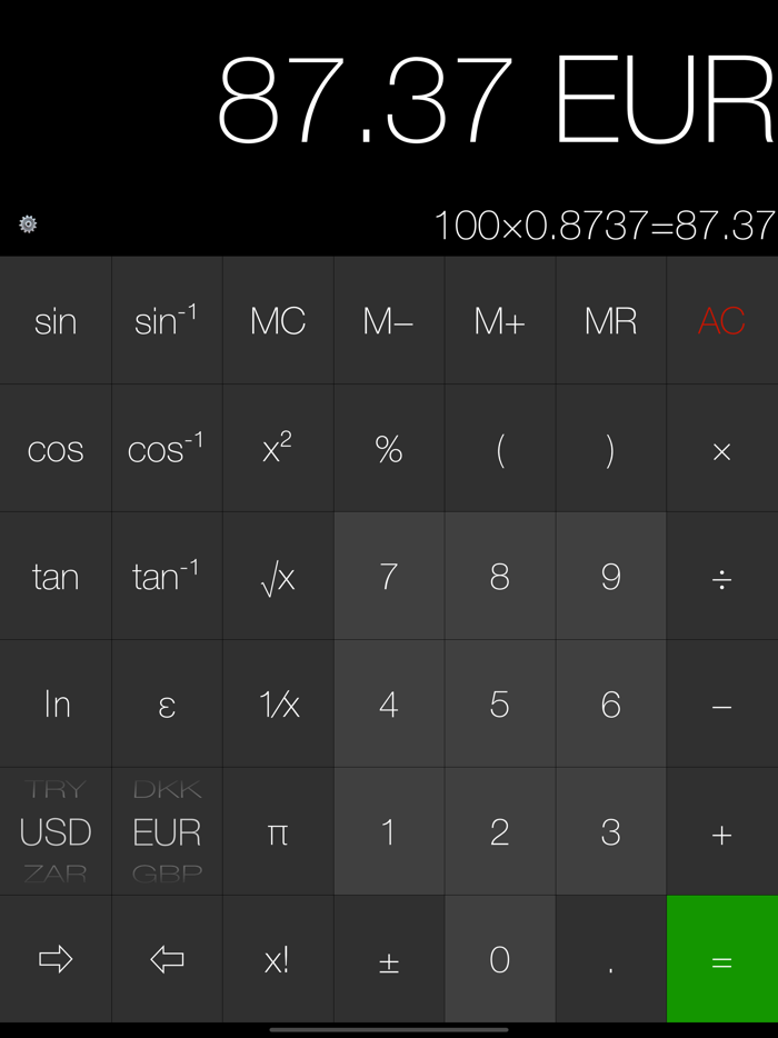 My Calculator incl. currency