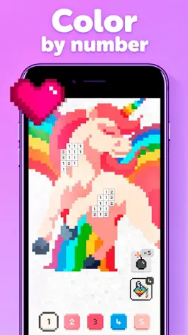 Game screenshot UNICORN: Color by Number Games mod apk