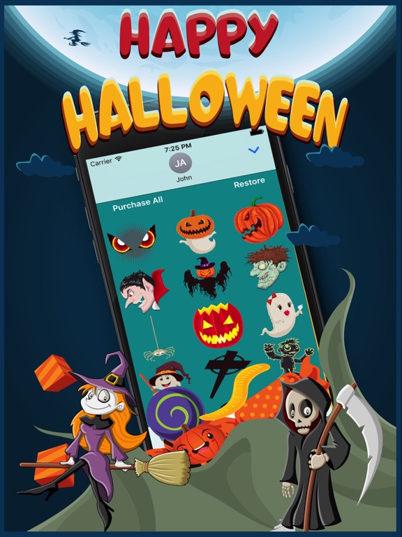 Screenshot #5 pour HalloMoji  Halloween Emojis