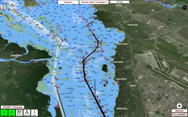 i-boating : marine navigation iphone screenshot 2
