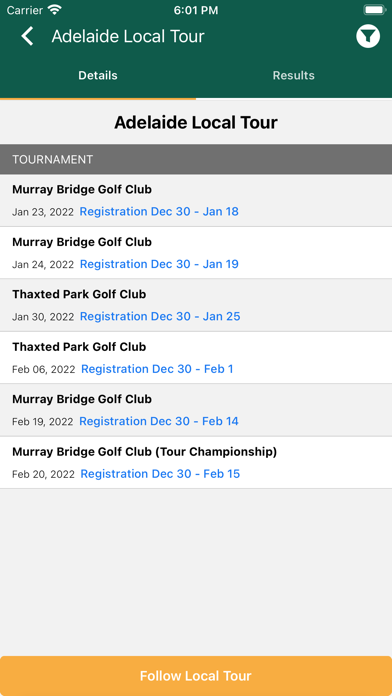US Kids Golf Fan App Screenshot