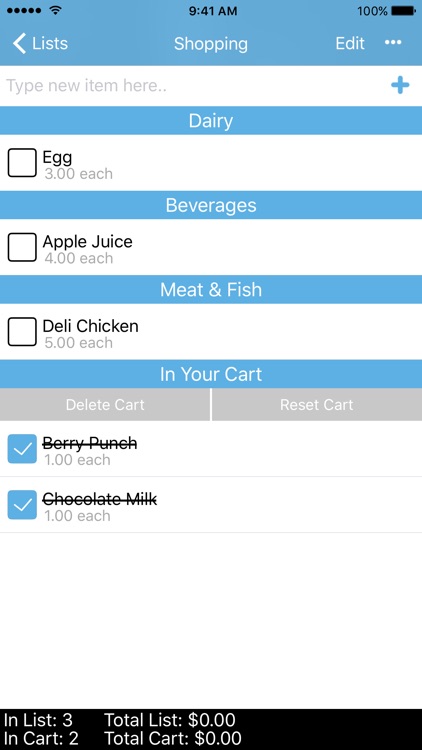 AddIt - Shared Shopping List