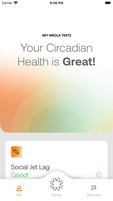AYO Circadian Health Screenshot