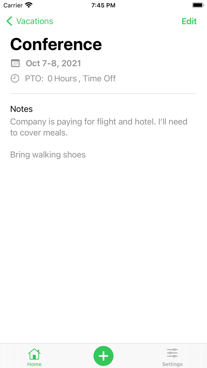 Vacation Planner and PTO Tracker