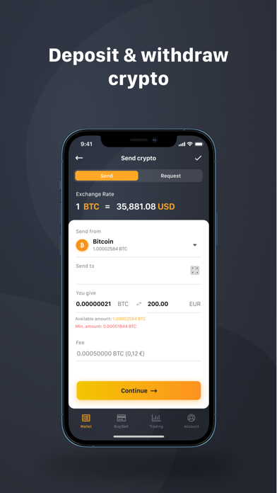 BitCoinPay Trade Screenshot