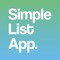 Clear and simple list design