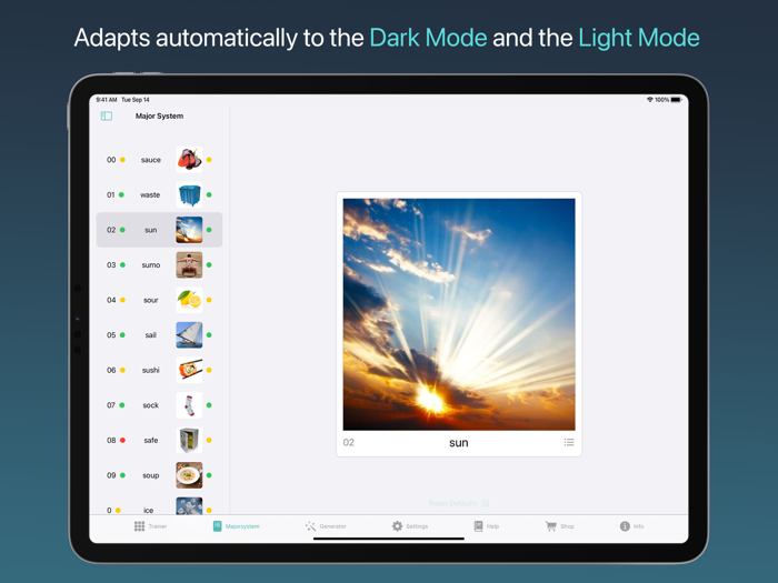 Mnemo Major System Trainer