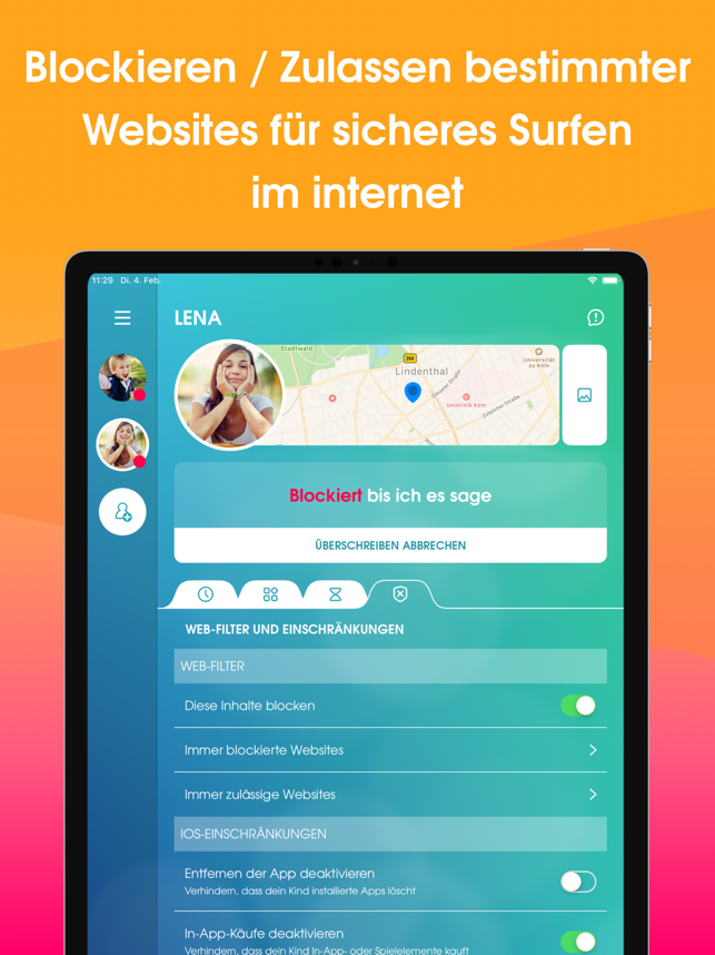 ‎Screen Time App & Handy Orten Screenshot