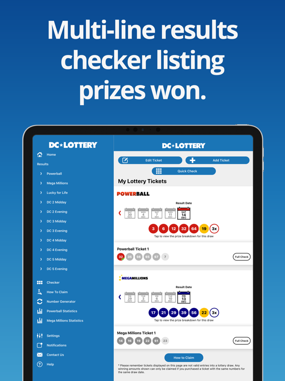 Screenshot #6 pour DC Lottery Results