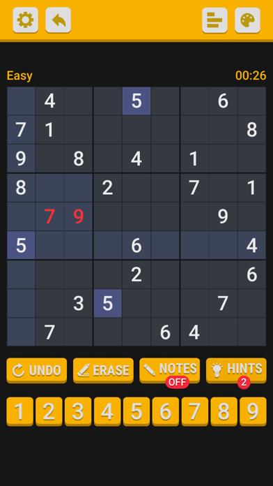 Super Sudoku Puzzle Screenshot