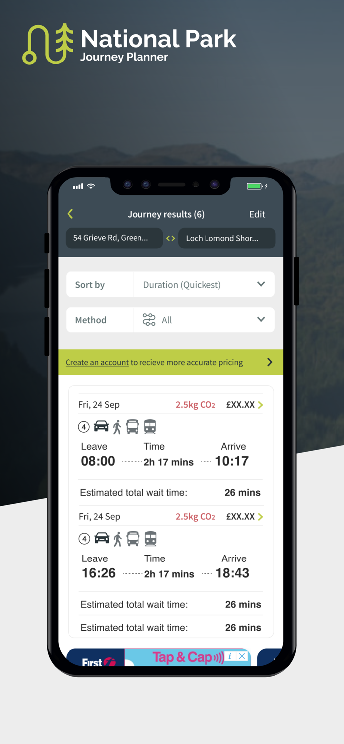 National Park Journey Planner