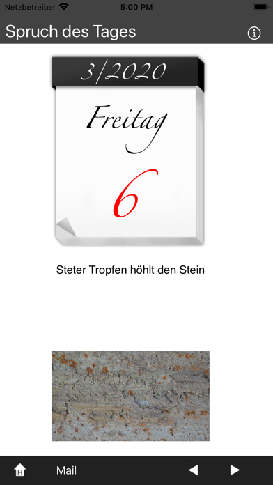 Screenshot #1 pour Spruch des Tages