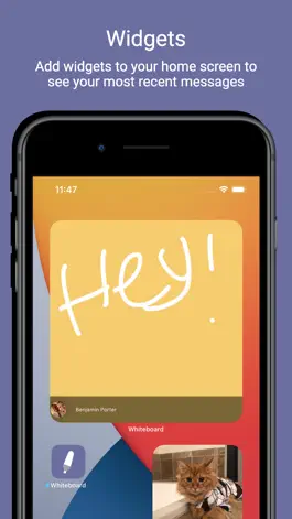 Game screenshot Whiteboard - Widget Messaging mod apk