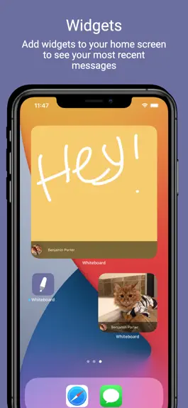 Game screenshot Whiteboard - Widget Messaging mod apk