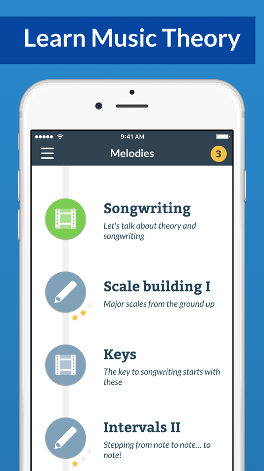 #1. Waay: Learn music theory (iOS) Podle: Ten Kettles Inc.