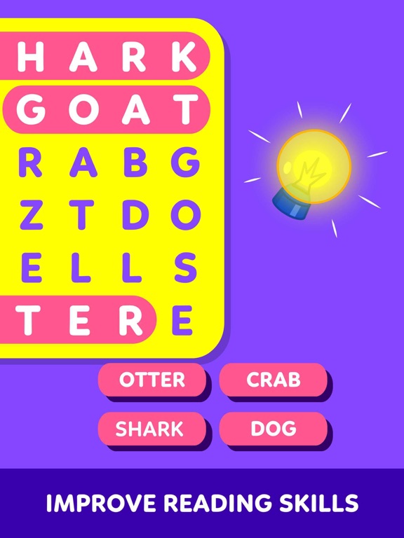 Screenshot #6 pour Word Search for Kids Games 3+