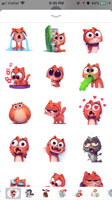 Screenshot #2 pour Cat Cute Pun Funny Stickers