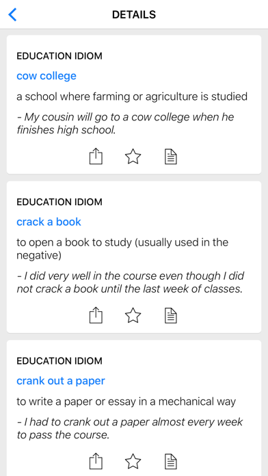 Education & Business idioms Screenshot