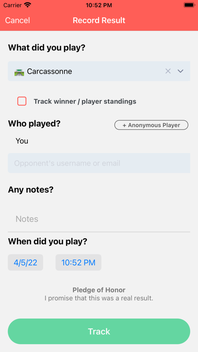 Scoreboard - Track Board Games Screenshot