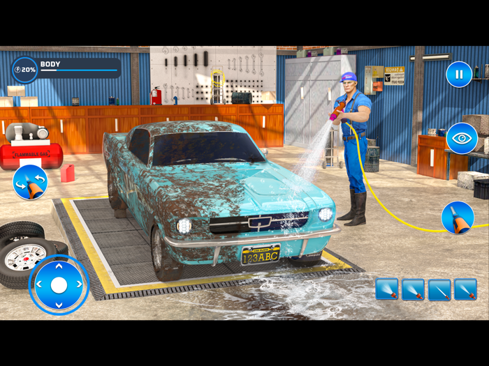 Car Wash Cleaning cars 3D