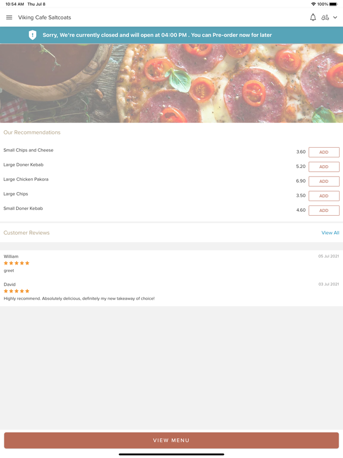 Viking Cafe Saltcoats