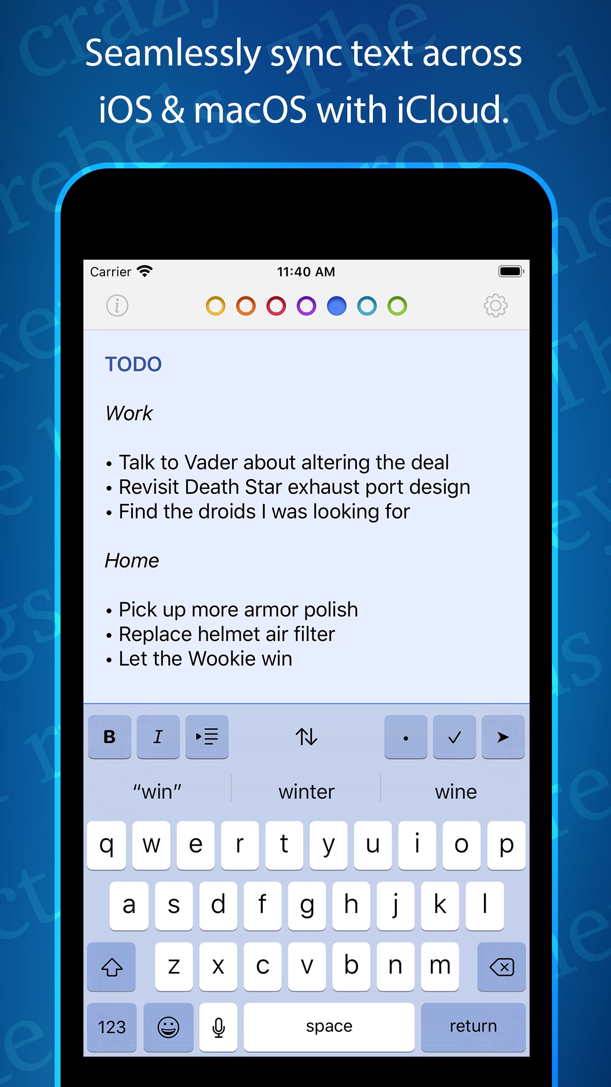 Screenshot do app Tot Pocket