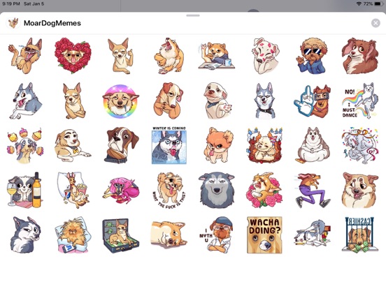 Screenshot #4 pour Dog Cute Pun Funny Stickers