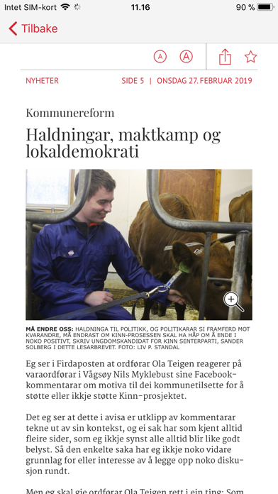 Firdaposten eAvis Screenshot