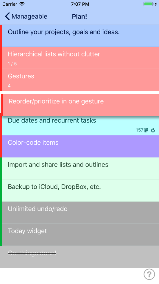 Manageable: Nested ToDo Lists - 2.2 - (iOS)