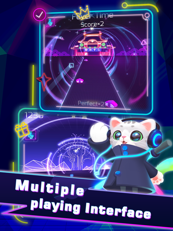 Sonic Cat-Slash the Beats iPad screenshot 4 - Games app