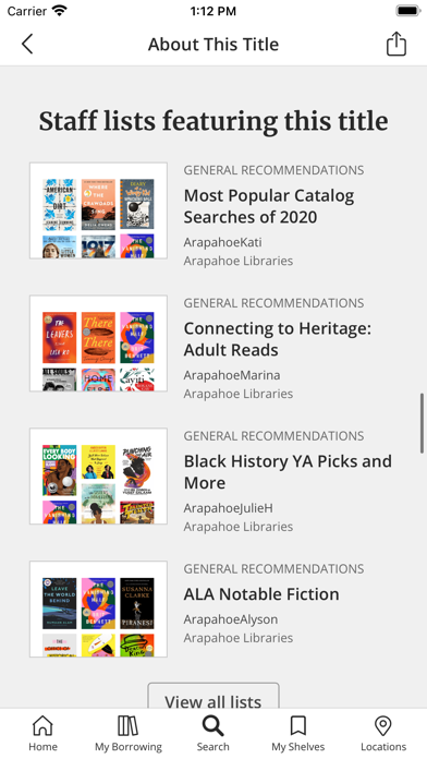 ArapApp / Arapahoe Libraries Screenshot